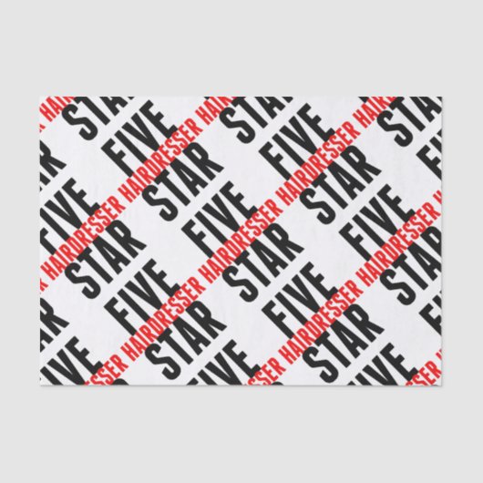 五つ星の美容師 薄葉紙 (正面)