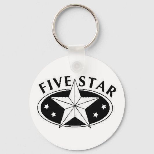 五つ星キーチェーン キーホルダー (正面)