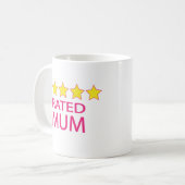 五つ星ママ コーヒーマグカップ (正面左)