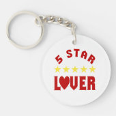 五つ星 キーホルダー (正面)
