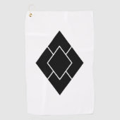 五つ重ね菱 ゴルフタオル (正面)