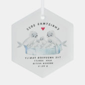 五のクリスマスシール一家 ガラスオーナメント (裏面)