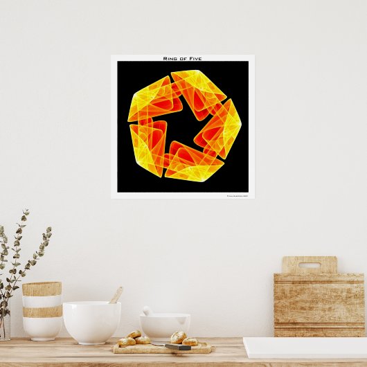 五のリングや輪 ポスター (キッチン)
