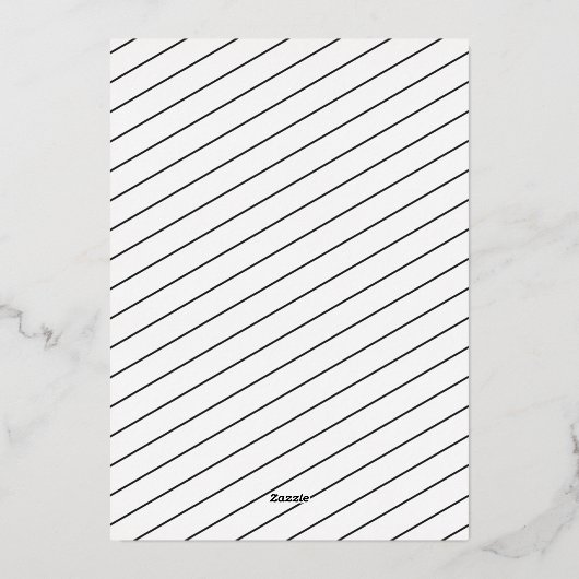 五エレガントモダン枚コラージュHanukkah 箔シーズンカード (裏面)