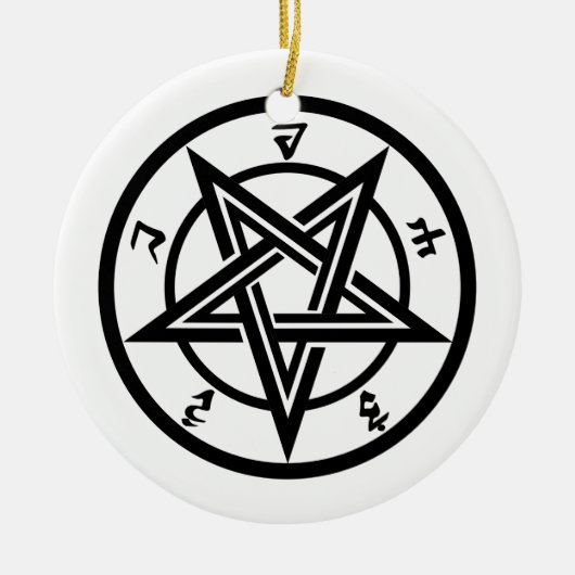 五クラシック角形 セラミックオーナメント (正面)