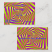 五サイケデリック腕スパイラル名刺 名刺 (正面/裏面)