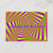 五サイケデリック腕スパイラル名刺 名刺 (裏面)