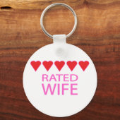 五ハート妻 キーホルダー (正面)