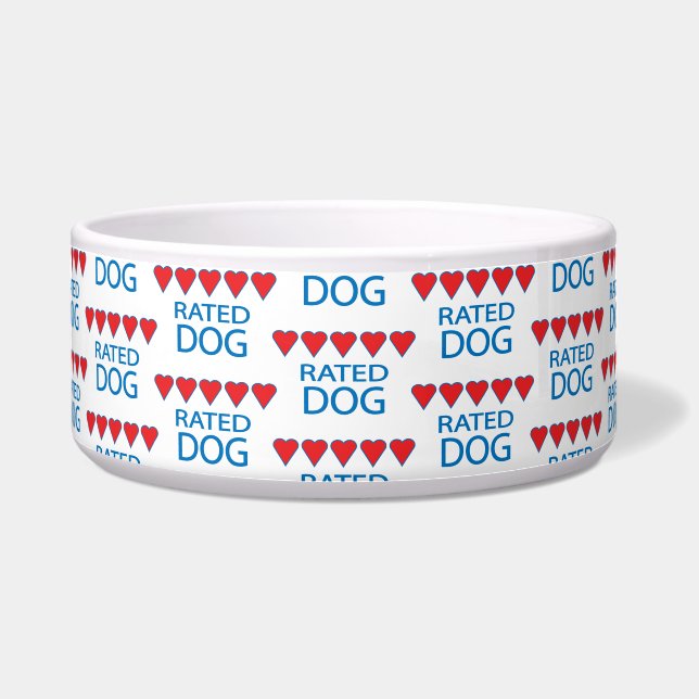 五ハート犬 ボウル (正面)