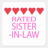 五ハート義妹 スクエアシール (正面)