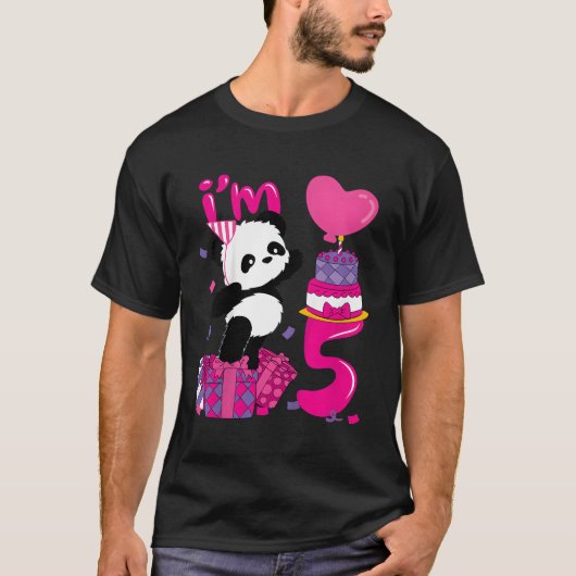 五パンダ Tシャツ (正面)