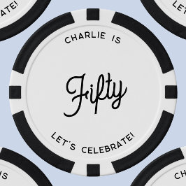 五パーソナライズされた十五十五十十誕生日 ポーカーチップ