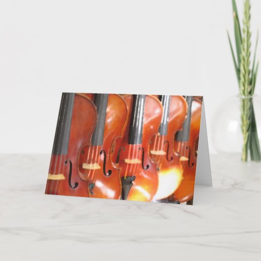 五ビオリン又はビオラのポートレート カード (正面)