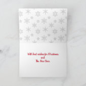 五ラブラドールクリスマスホリデーカード シーズンカード (内部)