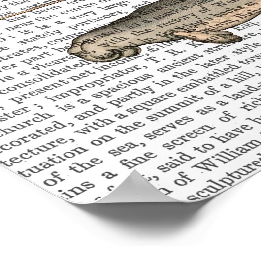 五ヴィンテージ鯨 ポスター (角)