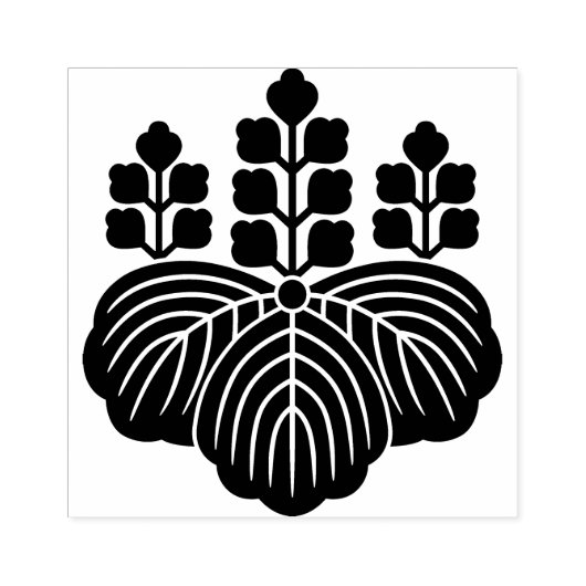 五七の切模様五七の桐印日本の印 ラバースタンプ (インプリント)