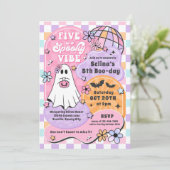 五人はバイブ不気味ハロウィーン幽霊五番目誕生日 招待状 (スタンド正面)