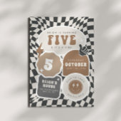 五人は生き生きとしている | ボーイズ5thレトロスケーターパーティー 招待状