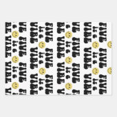 五人は生き生きとしている |ボーイズ5th誕生日 ラッピングペーパーシート (正面)