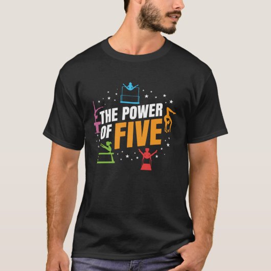 五体操体操服の力 Tシャツ (正面)