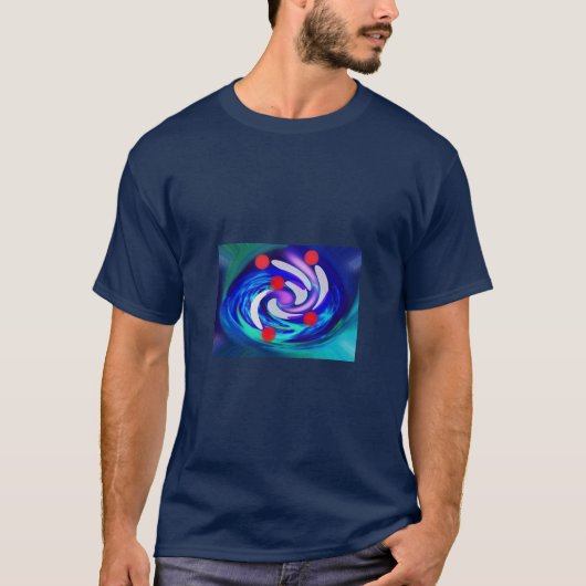 五個の赤い星 Tシャツ (正面)