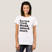 五元素 | 地火风水心 Tシャツ (正面フル)