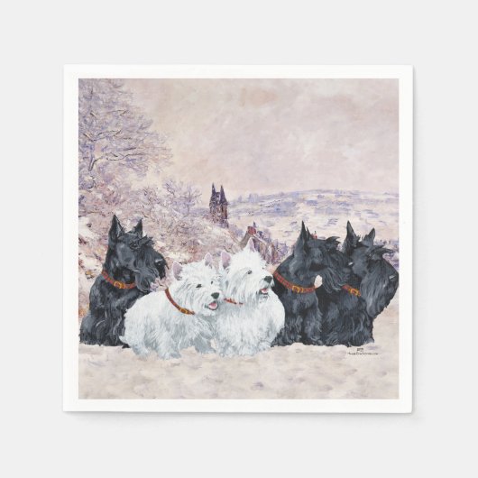 五冬 スタンダードカクテルナプキン (正面)