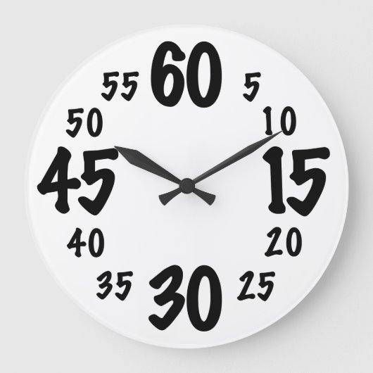 五分率 ラージ壁時計 (正面)