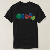 五匹の鳥 Tシャツ (デザイン正面)