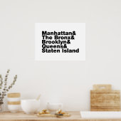 五区~ニューヨーク ポスター (キッチン)