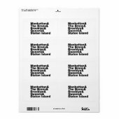 五区～ニューヨーク ラベル (フルシート)