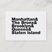 五区～ニューヨーク 名刺 (裏面)