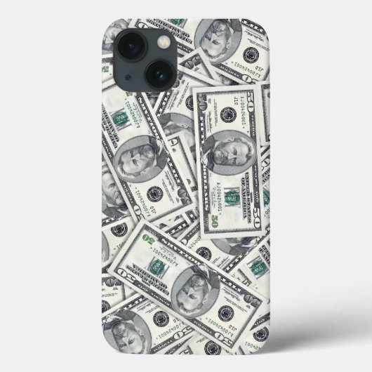 五十ドル紙幣 モチーフ柄 Case-Mate iPhoneケース (裏面)