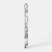 五十ドル紙幣 モチーフ柄 iPhone 16ケース (左側面)