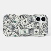 五十ドル紙幣 モチーフ柄 iPhone 16ケース (裏面横)