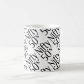 五十人は高尚だ コーヒーマグカップ (中央)