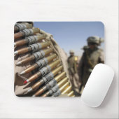 五十口径の弾薬のベルト マウスパッド (マウス)