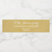 五十周年結婚等パーソナライズされた ペットボトルラベル (シングルラベル)