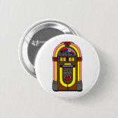 五十年代のジュークボックス 缶バッジ (正面&裏面)