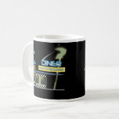 五十年代のスタイルのダイナー コーヒーマグカップ (正面左)