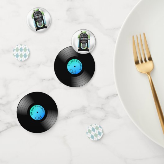 五十年代のテーマのレトロのパーソナライズな紙吹雪 コンフェッティ (グループ)