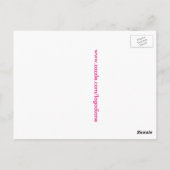 五十年代の生地の花の郵便はがき ポストカード (裏面)