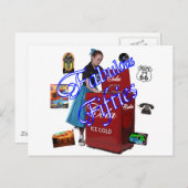 五十年代のMemorbiliaアイコン ポストカード (正面/裏面)