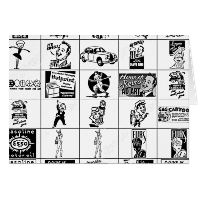 五十年代カードの束 (正面横)