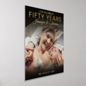 五十年 |ゴールデンアニバーサリーウェルカムサイン 箔ポスター (レイダウン)
