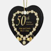 五十結婚周年 セラミックオーナメント (左)