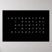 五十音(ひらがな) ポスター (正面)