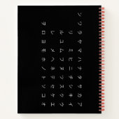 五十音(カタカナひらがな両面) ノートブック (裏面)