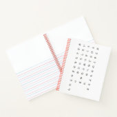 五十音(カタカナひらがな両面) ノートブック (内部)