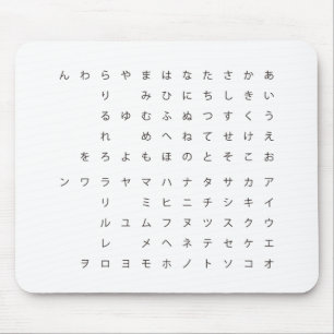 五十音(カタカナひらがな) マウスパッド